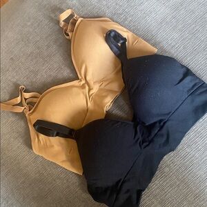 BLANQI Black and Tan Nursing Bras
